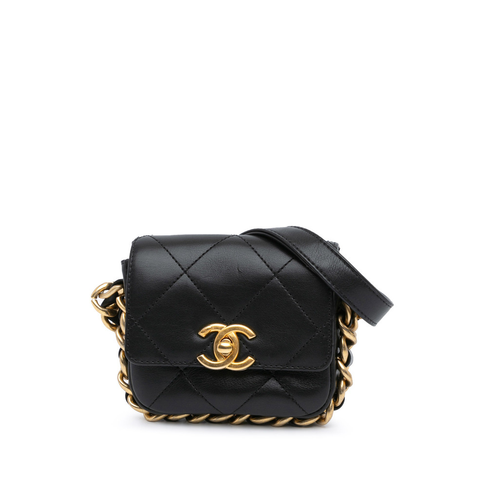 Pre-Loved Chanel Mini Quilted Calfskin Framing Chain Flap
